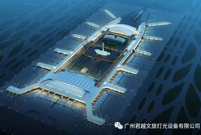 君越600W全彩圖案投影燈打卡白云機場